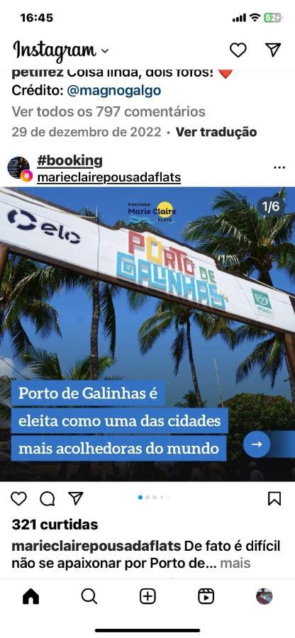 Flat Oka Beach Residence Luxo Pôrto das Galinhas Eksteriør bilde